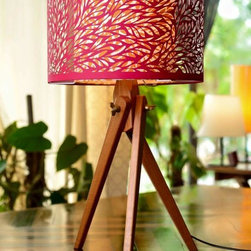 Aqua Lamp with Tripod Table Stand - Table Lamps