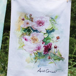 April Cornell Watercolor Tea Towel - Dish Towels