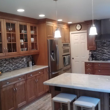Kitchen FP475 Columbia Cabinets Clear Alder Wheatfield stain