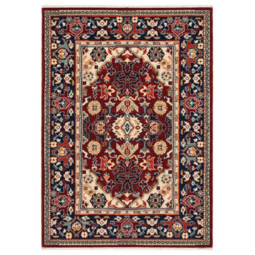 Oriental Weavers Sphinx Lilihan 2062R Traditional Rug, Red and Blue, 3'3"x5'0"