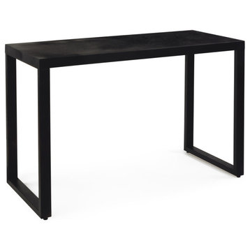 31.5" High Modern Black Metal Table
