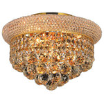 CWI Lighting - Empire 3 Light Flush Mount With Gold Finish - Instantly turn your bedroom into a "master suite" with this glitzy Empire 3 Light Flush Mount. A compact light source that's small in size but big in impact, this 12 inch lighting option mounted close to ceiling has enough glitter to make a small room look and feel luxurious. This glam light will also suit narrow spaces like hallways and foyers. Feel confident with your purchase and rest assured. This fixture comes with a one year warranty against manufacturers defects to give you peace of mind that your product will be in perfect condition.