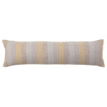 Jaipur Living - Jaipur Living Poilwa Tribal Multicolor/Cream Down Pillow 13"X48" Lumbar - Handmade by weavers in Nagaland, India, the Nagaland collection showcases the traditional loin-loom techniques of the indigenous tribes of the region. The artisan-made Poilwa throw pillow effortlessly combines heritage-rich tribal and geometric patterns with a versatile cream, indigo, blue, black, brown, and orange colorway for a stunning statement in any space. Crafted of soft, finely woven cotton, this pillow brings the global art of Naga textiles to the modern home.