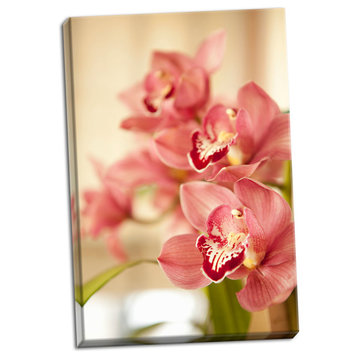 Fine Art Photograph, Pink Orchid I, Hand-Stretched Canvas
