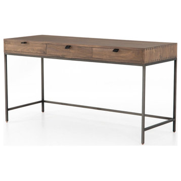 Fulton Industrial Modular Desk With 3 Drawers 60"