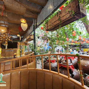 Bamboo construction and decoration project for Garden Restaurant, Da Ton
