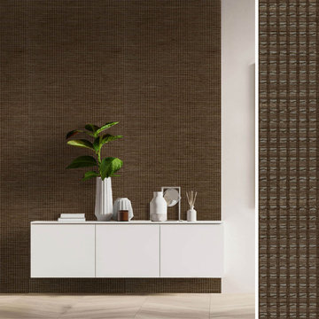 Faux Grasscloth Decorative Fabric_Bois