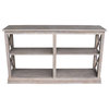 International Concepts Hampton 60" Console Table in Washed Gray Taupe