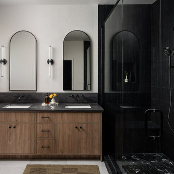 Moody Organic-Modern Primary Bathroom