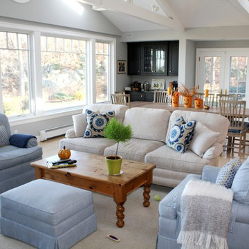 Dated Home Gets Coastal Facelift