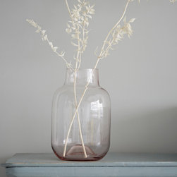 Pale Pink Glass Vase - Vases
