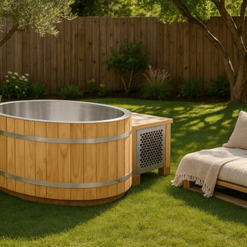 Ice Bath Oval — Includes Chiller | Compact Cold Plunge