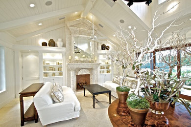 Living room - traditional living room idea in Miami