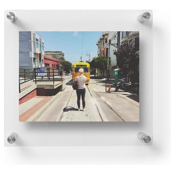 5x7" Photo Frame Double Panel Acrylic Wall Frame (10x12" Frame)