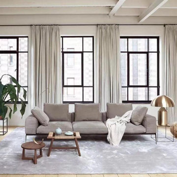 Modern and simple living room sofa set custom made furniture
