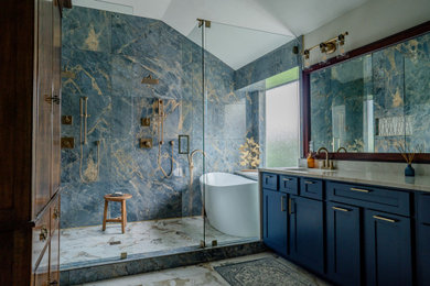 Inspiration for a transitional bathroom remodel in Houston