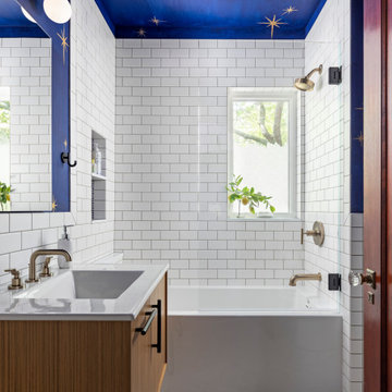 Eclectic Bathrooms Remodel in Ann Arbor, Michigan