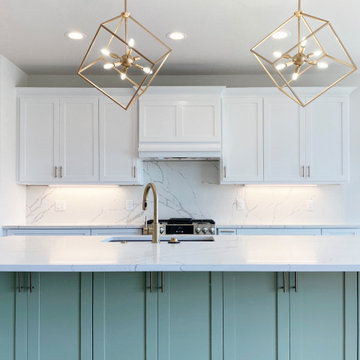 Mint Green Kitchen & Great Room