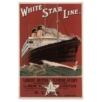 English School 'White Star Line, 1906' Canvas Art