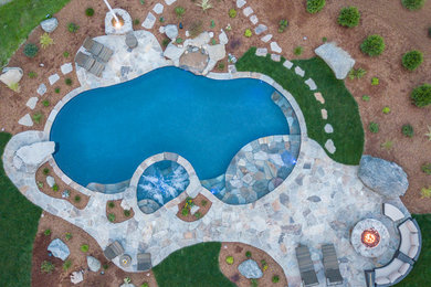 Pool - eclectic pool idea in New York
