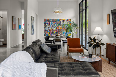 Example of a trendy living room design in Other