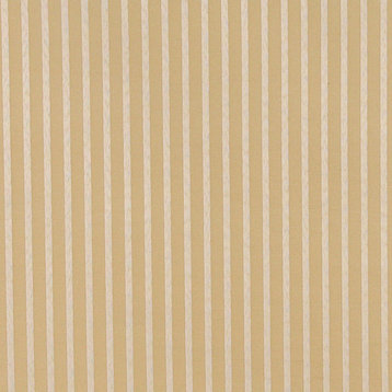 Gold, Thin Striped Woven Upholstery Fabric By The Yard