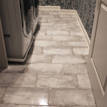 Laundry Room Floor - Tile & Installation by Exact Tile Inc