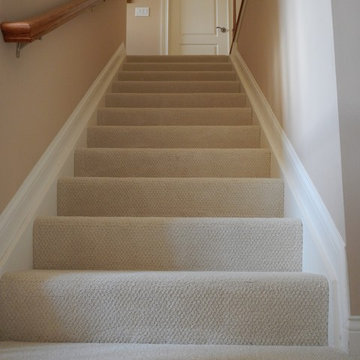 Hardwood Downstairs, Carpet Upstairs