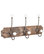 Antique Style Wooden Wall Coat Rack, Natural