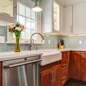 Upper Arlington Tranquil Kitchen and Laundry Space