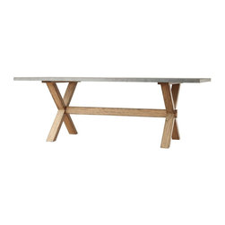 Upton Weathered Light Oak Dining Table - Dining Tables