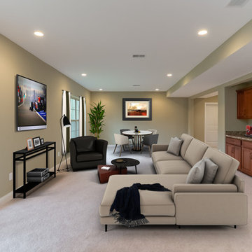 El Rancho Basement "Virtually Staged" After