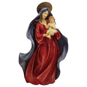 Polyresin Mary Holding Baby Figure