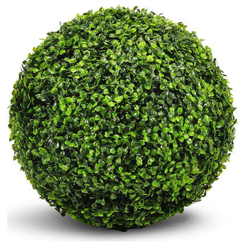 Faux Botanical Boxwood Ball in Green 14"H