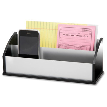 Black Acrylic and Aluminum Letter and Message Sorter
