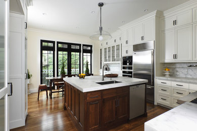 Mid-century modern kitchen photo in San Francisco