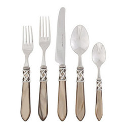 Aladdin Taupe Antique Flatware - Dinnerware