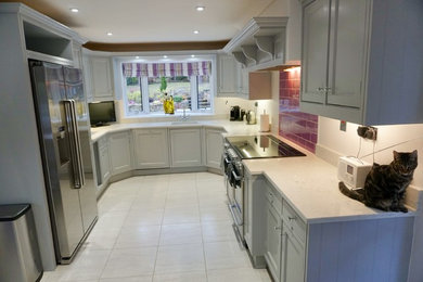 Photo of a contemporary kitchen in Surrey.
