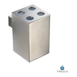 Fresca Ellite Toothbrush Holder - Brushed Nickel FAC1458BN - Toothbrush Holders