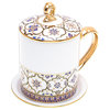 Novica Handmade Royal Drink Benjarong Porcelain Cup And Saucer