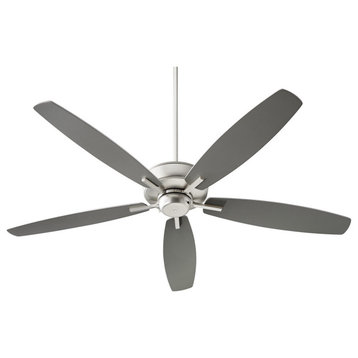 Quorum Breeze 60" 60" 5-Blade Ceiling Fan 7060-65 - Satin Nickel