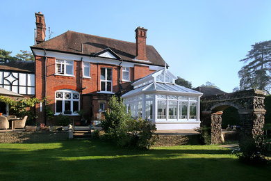 Design ideas for a traditional sunroom in Buckinghamshire.