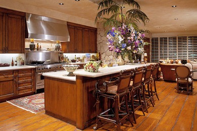 Inspiration for a mediterranean kitchen remodel in San Diego