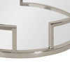 Gohana Decorative Metal Tray, Silver 16" Diameter