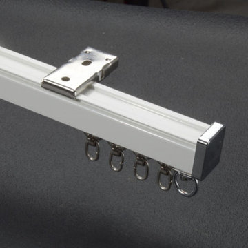 CHR26 Super Thick Ivory Champagne Curtain Tracks Ceiling/Wall Mount