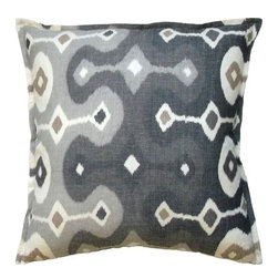 Darya Ikat Stone Pillow - Decorative Pillows