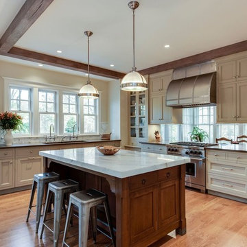 Kitchen and Informal dining area beyond