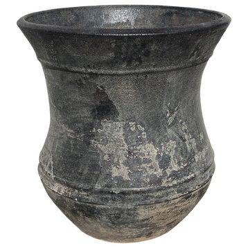 Bell Black Earth Ware Pot Small