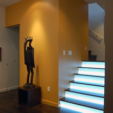 stairs between 2 walls