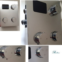 Thermostatic Digital Display Bathroom Rainfall Shower Set - Showerheads And Body Sprays